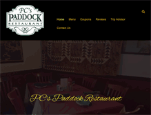 Tablet Screenshot of pcspaddockrestaurant.com